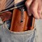 1791 Everyday Carry Leather Pocket Tool Pouch for Multitool, Pen / Pen Light, Cash / Cards for Pocket Carry WEB-PK-DUO-CHN-A - alternate 2